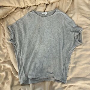 Cap sleeve oversized sweater top